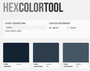 HEXcolortools