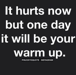It hurts now